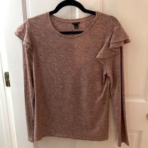 New Ann Taylor marbled maroon top, medium